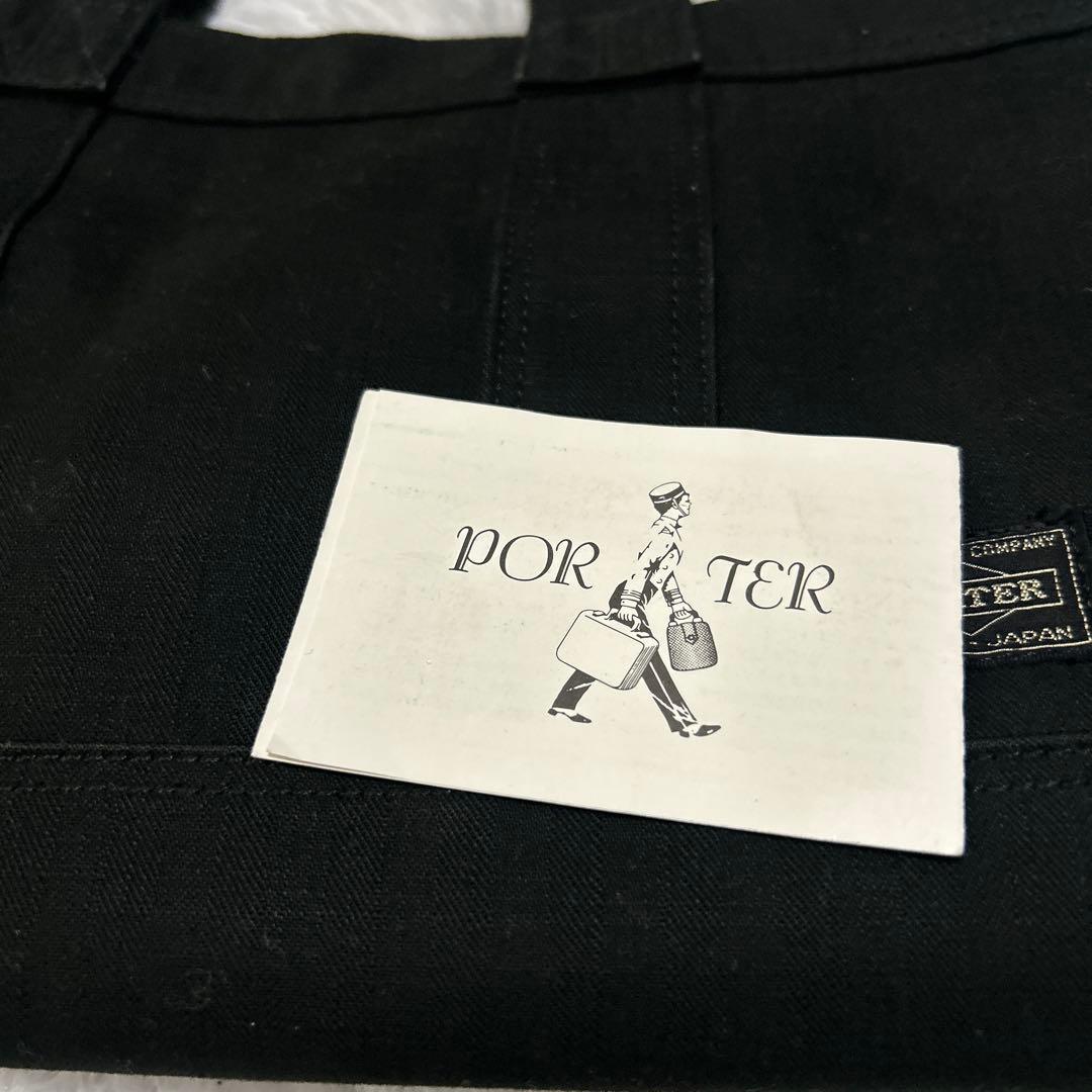 PORTER キャンバス ミニトートバッグ 黒 吉田カバン