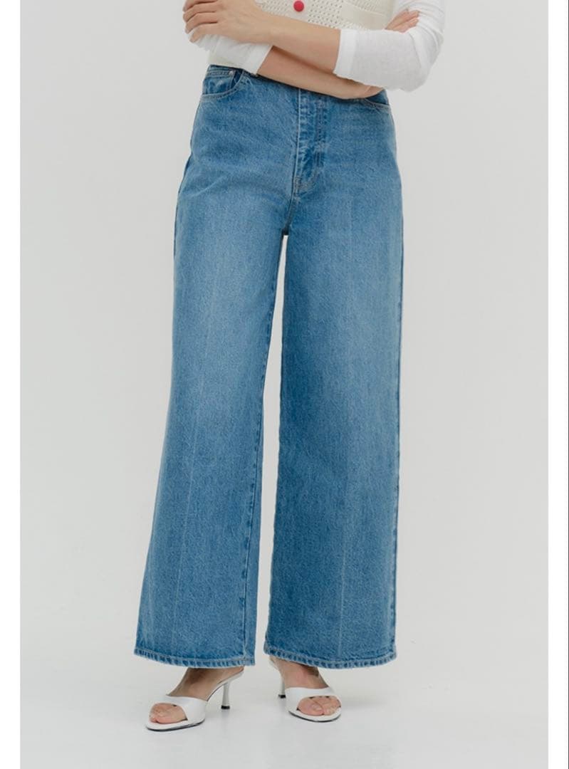 タグ付き新品✨️ yori ヨリ Jane ワイドデニム 40