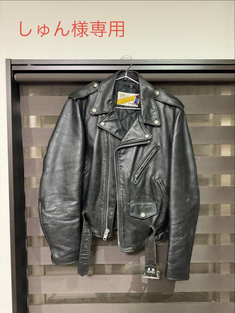 【しゅん】90s SCHOTT 618 ダブルライダースジャケット 38
