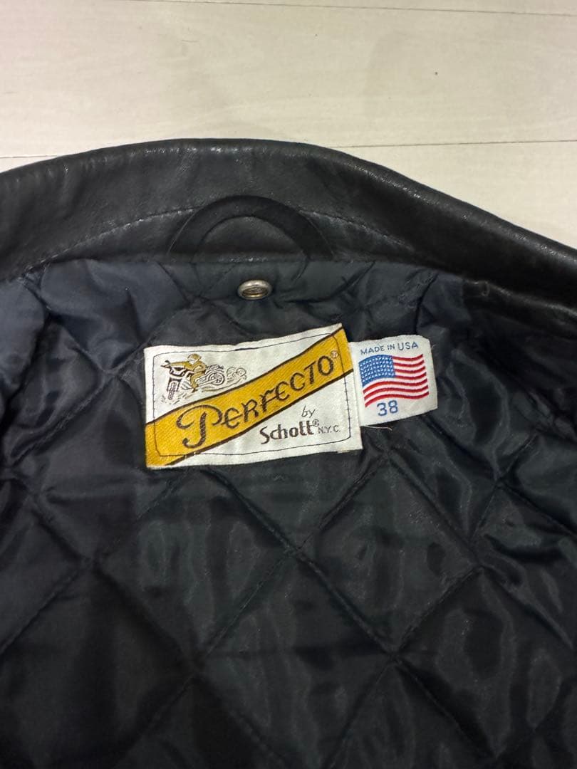 【しゅん】90s SCHOTT 618 ダブルライダースジャケット 38