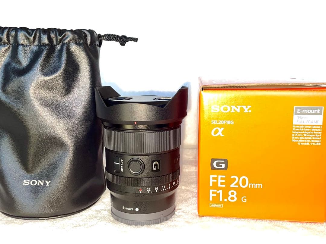 ソニー　SEL20F1.8G 保護フィルター付き メーカー保証残有り