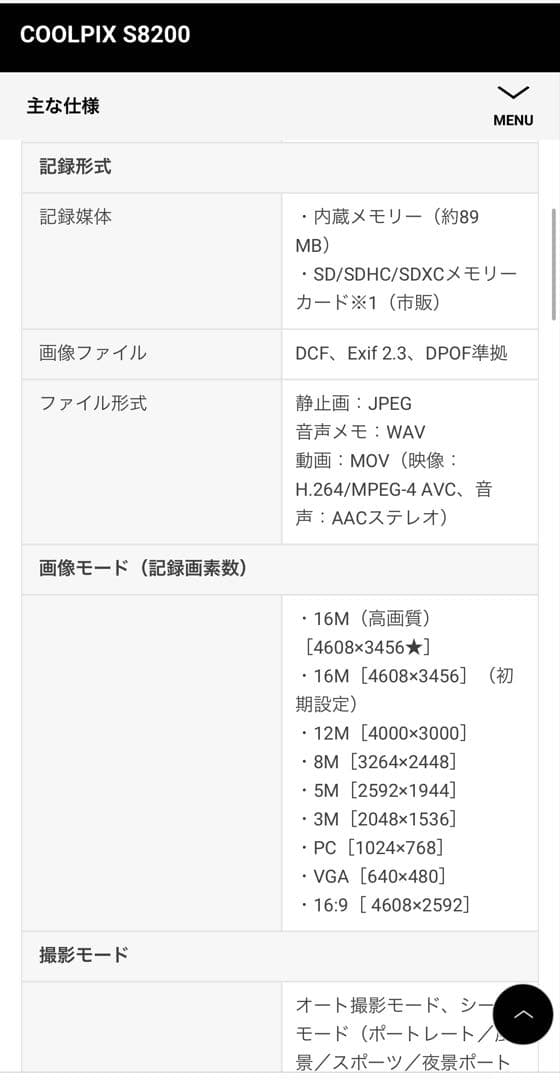 動作確認写真有 Nikon COOLPIX S8200 コンパクトデジタルカメラ