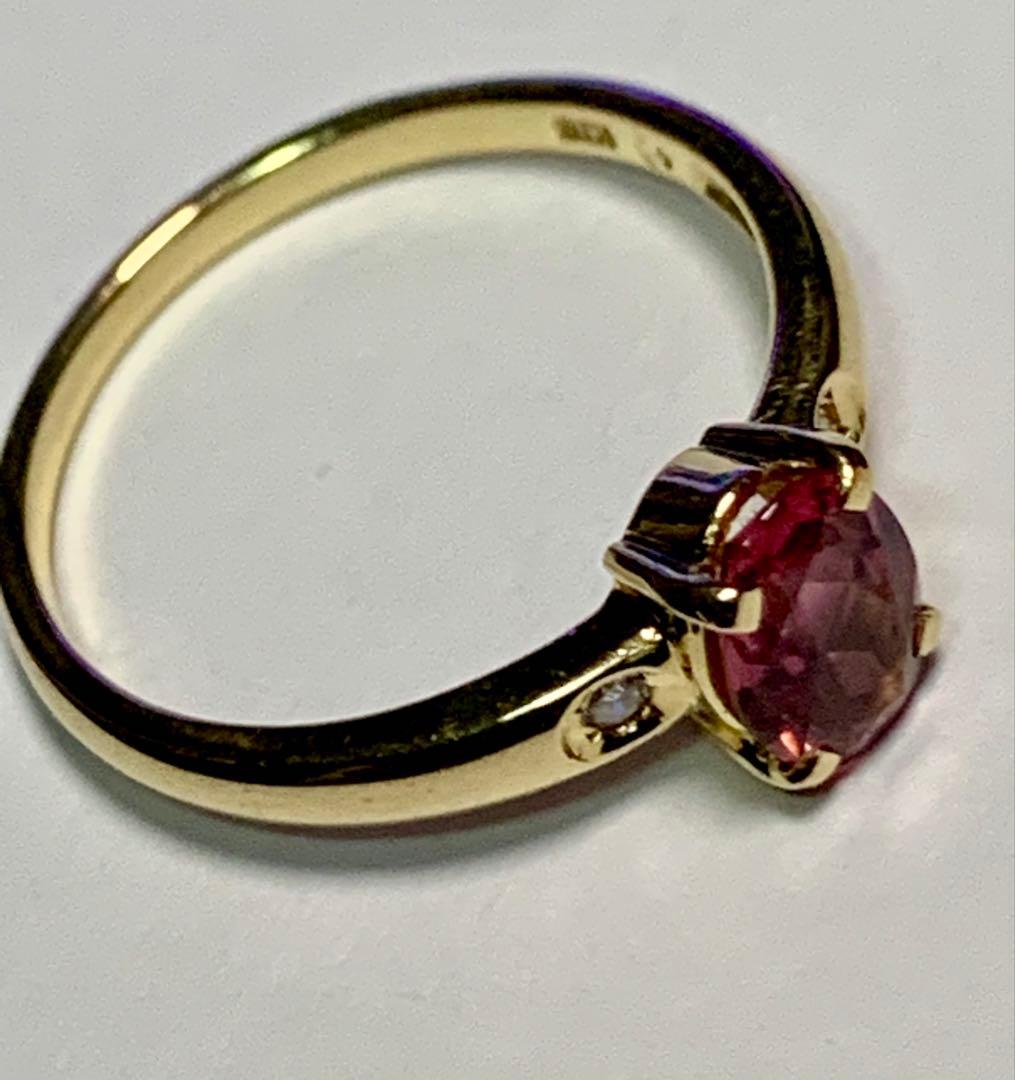 maro  K18 TASAKI ピンクトルマリン ダイヤモンドリング