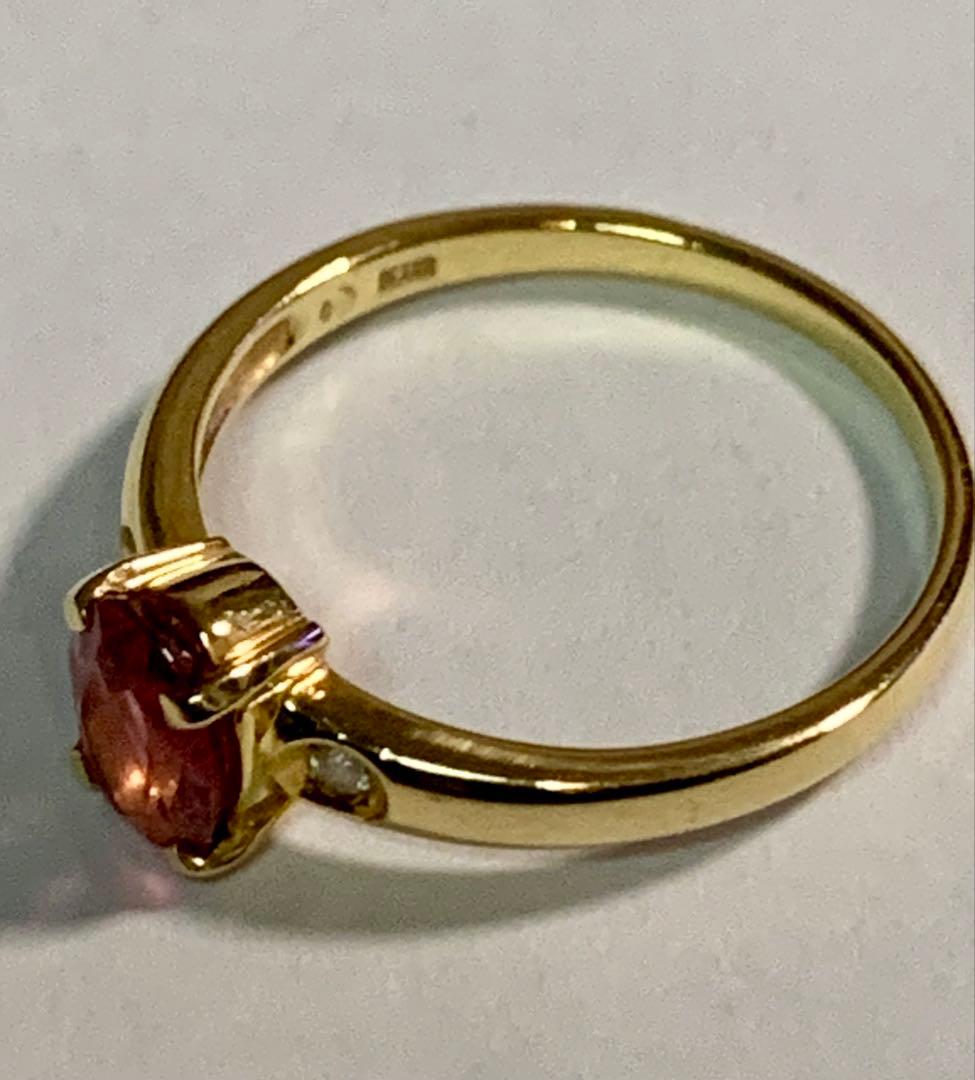 maro  K18 TASAKI ピンクトルマリン ダイヤモンドリング