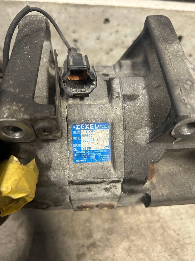 シルビア　エアコン　コンプレッサー