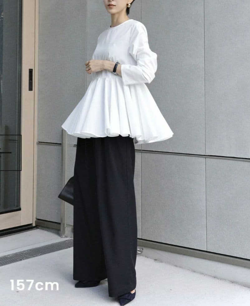 トップス mare Basic Peplum Blouse