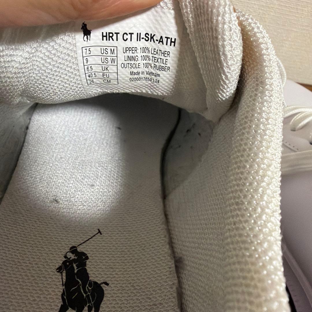 ポロラルフローレン　ホワイト　スニーカー　POLO RALPH LAUREN