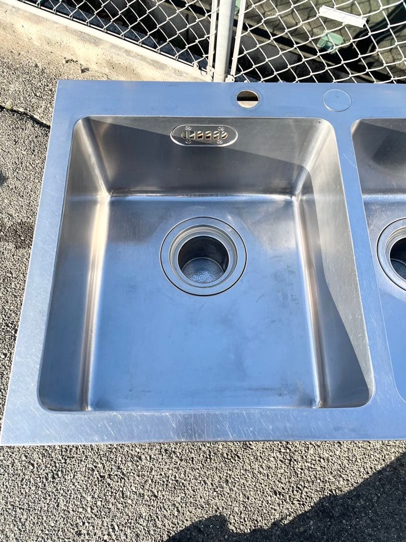 ステンレス2槽シンク　流し台　1000×600×820