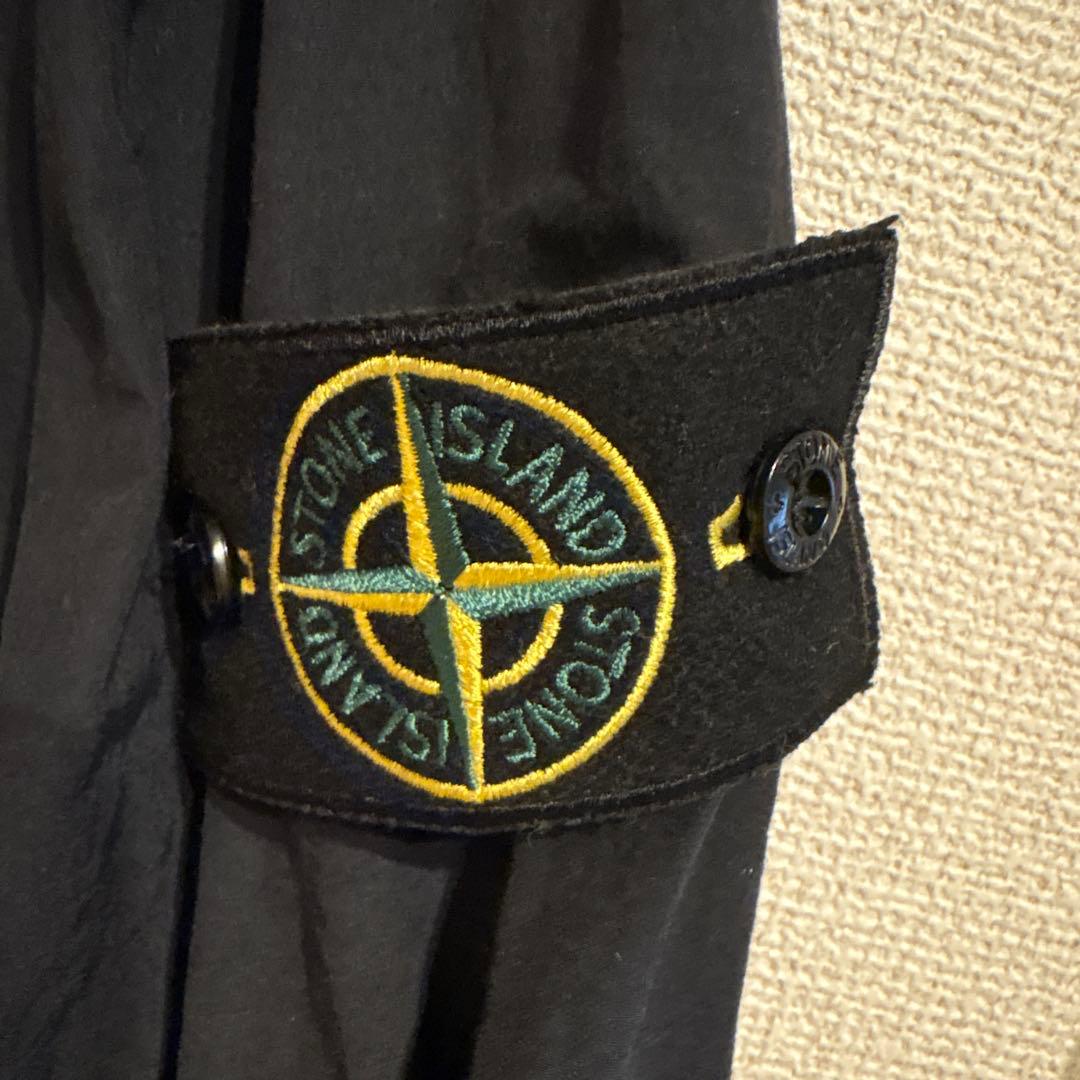 STONE  ブラックナイロンメタルジャケット S