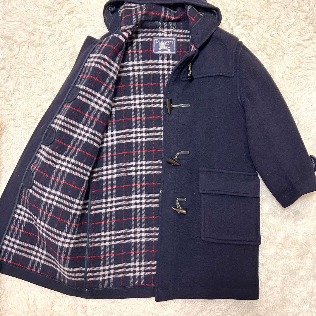 BURBERRY バーバリー　ダッフルコート　ノバチェック　ネイビーＭ