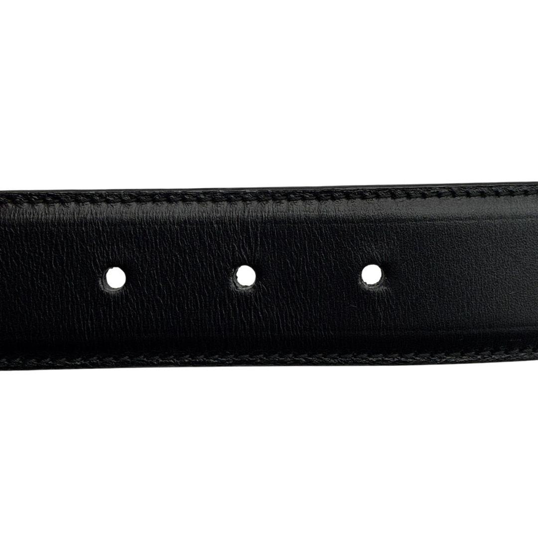 極美品✨サルヴァトーレフェラガモ ガンチーニ ベルト レザー ブラック×ゴールド