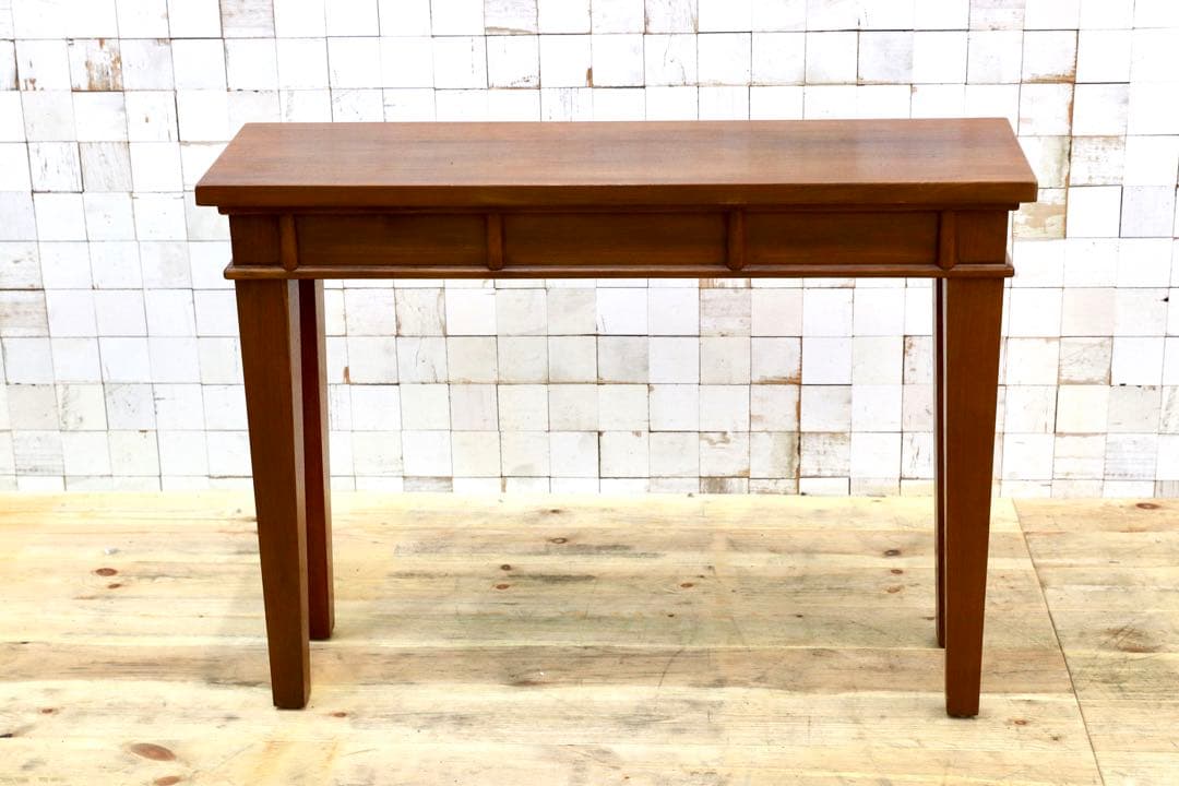 GMIK392○アジアン コンソールテーブル 飾り台 無垢 木製 花台 アンテ