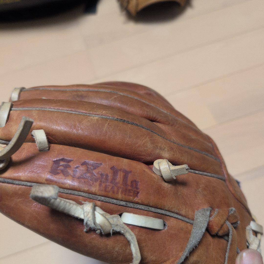 も*も様 ATOMS レザー 野球グローブ ブラウン