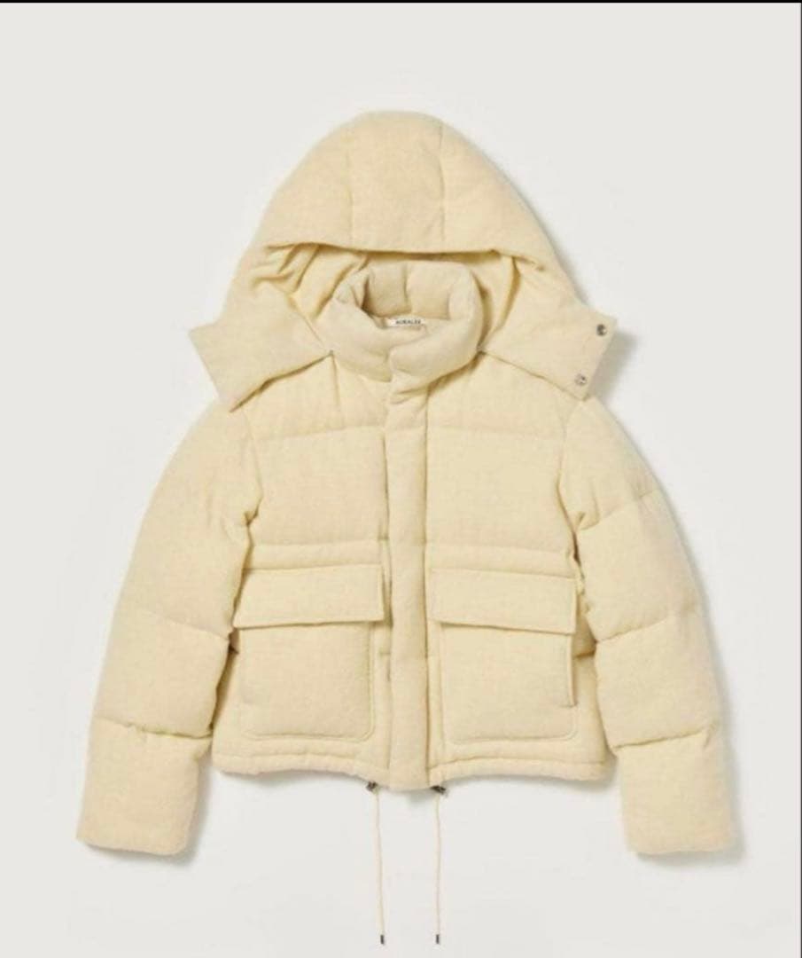 AURALEE ウールカシミヤ　ダウンジャケット