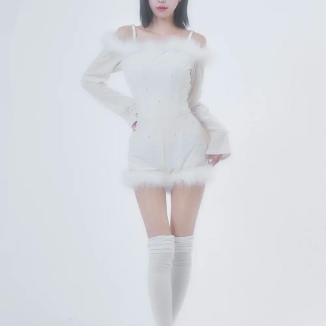 ベリアミミ デザインパールベロアコンビネゾン 【値札タグ付き】