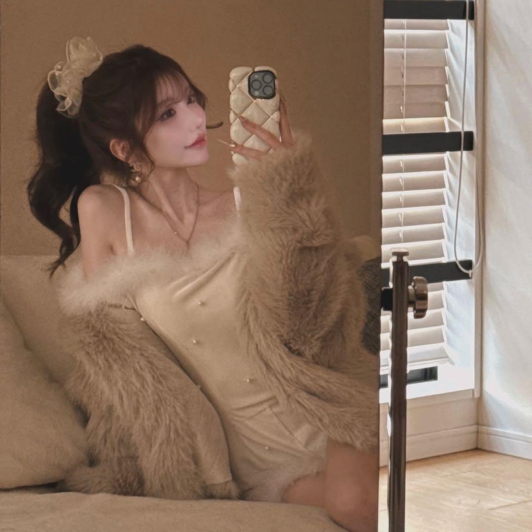 ベリアミミ デザインパールベロアコンビネゾン 【値札タグ付き】