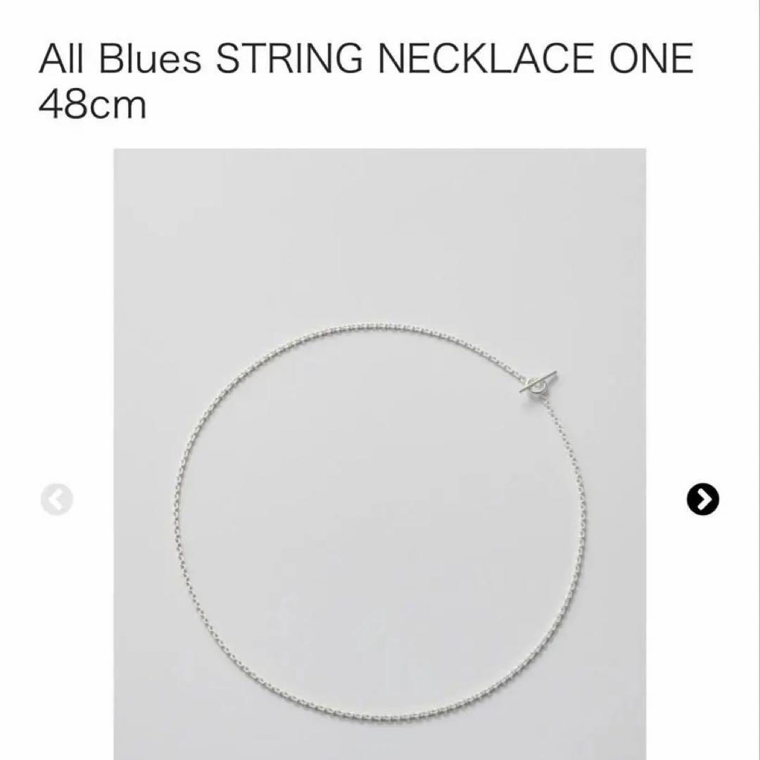 アクセサリー All Blues STRING NECKLACE ONE 48cm