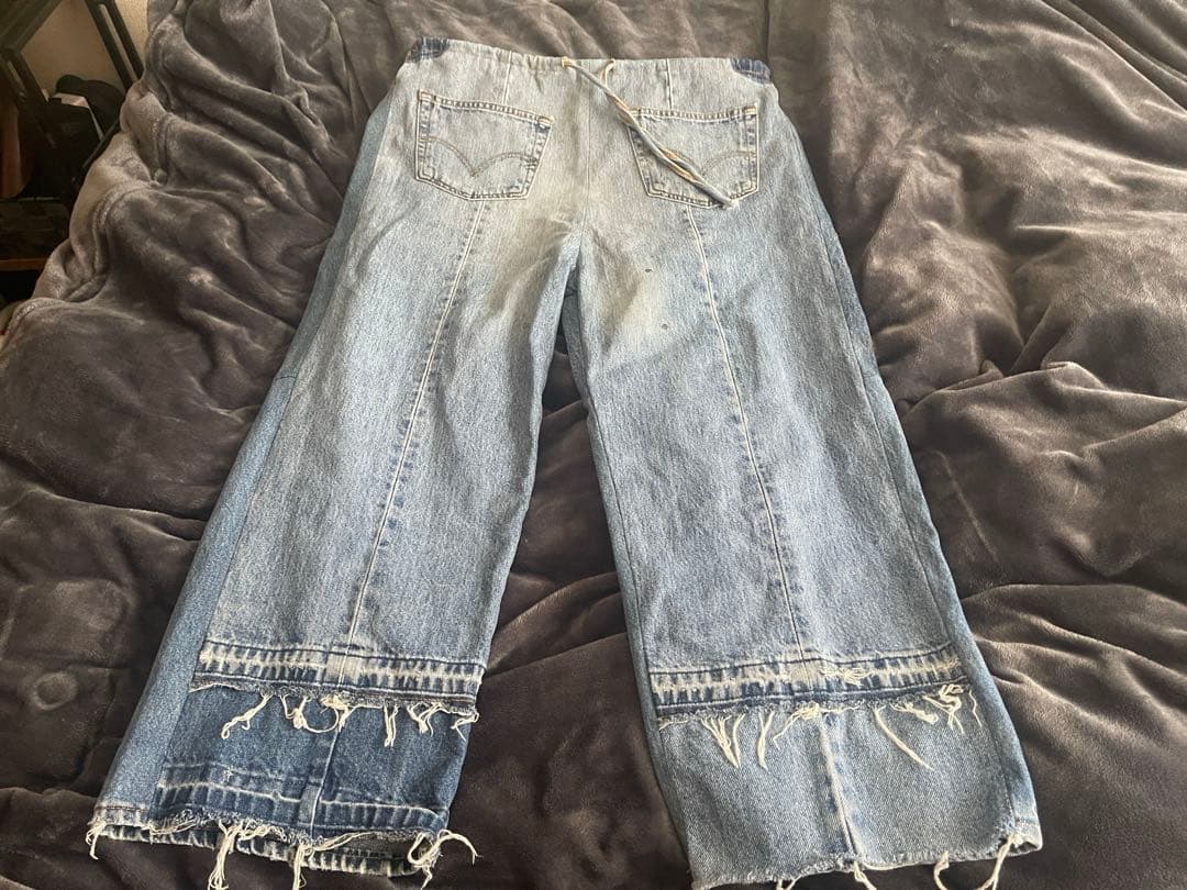 堂本剛 着用 etsinta リメイクデニム デニムパンツ