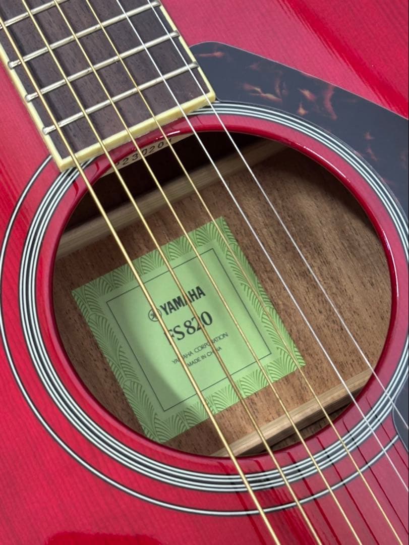 【美品】ヤマハFS820ルビーレッド アコースティックギター