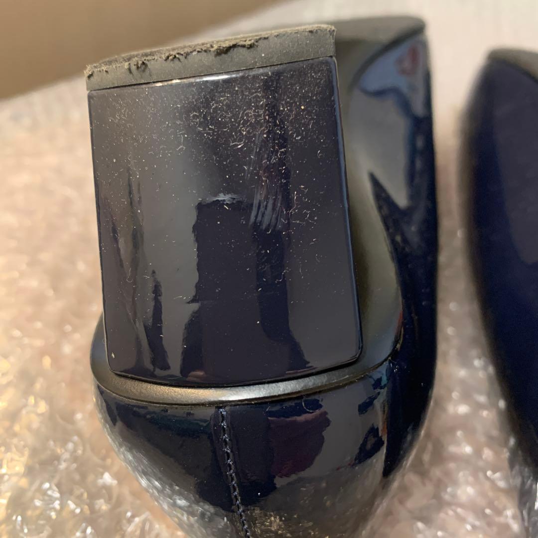 Roger Vivier ネイビー エナメル パンプス　サイズ35