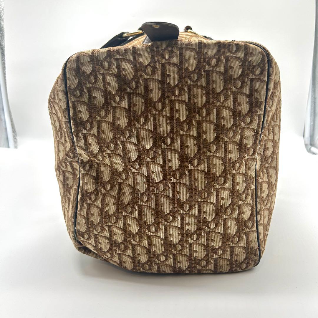 美品✨dior トロッター　ボストン　レザー　キャンバス　大容量　旅行用