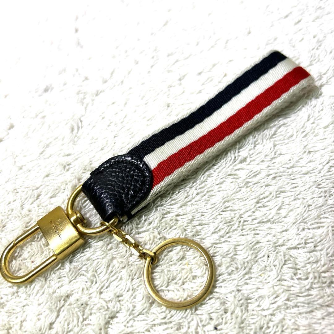 THOM BROWNE トムブラウン トリコロール キーホルダー　バックチャーム