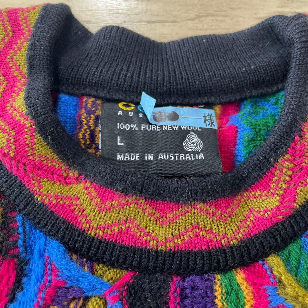 COOGI マルチカラー セーター　Lサイズ