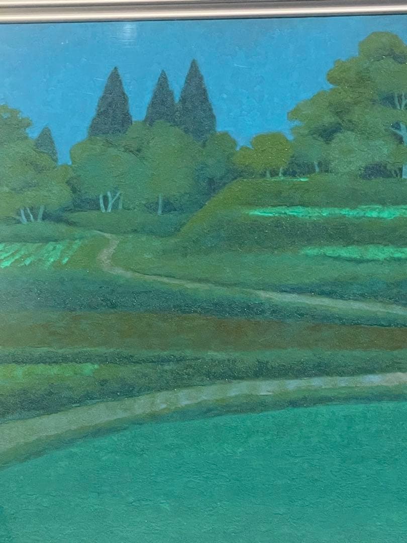 新品未使用　絵画　濱田昇児 作 段畑