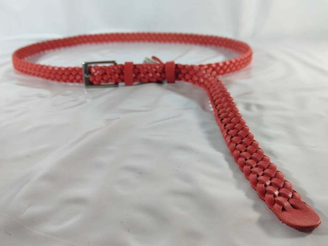 【美品】JUNYA WATANABE CDG　高級編込みドレスベルト　本革正規品