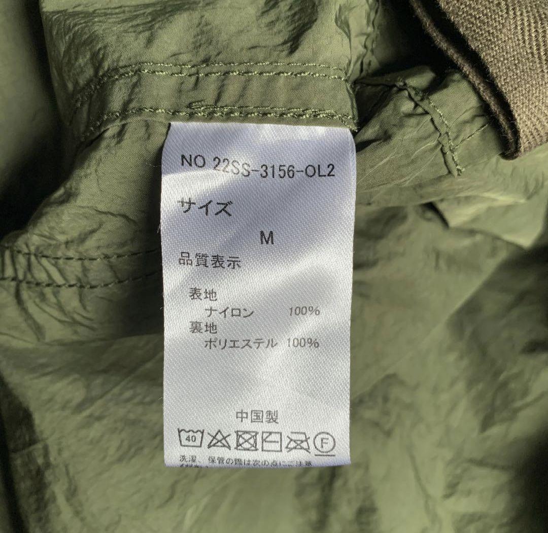 UNFRM ミリタリーライナー ナイロンコート オリーブグリーン M