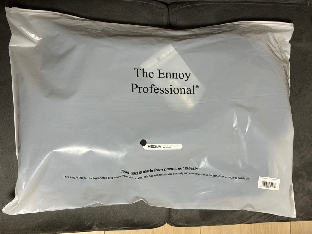 ENNOY エンノイPADDED NYLON HOODIE ブラック Mサイズ