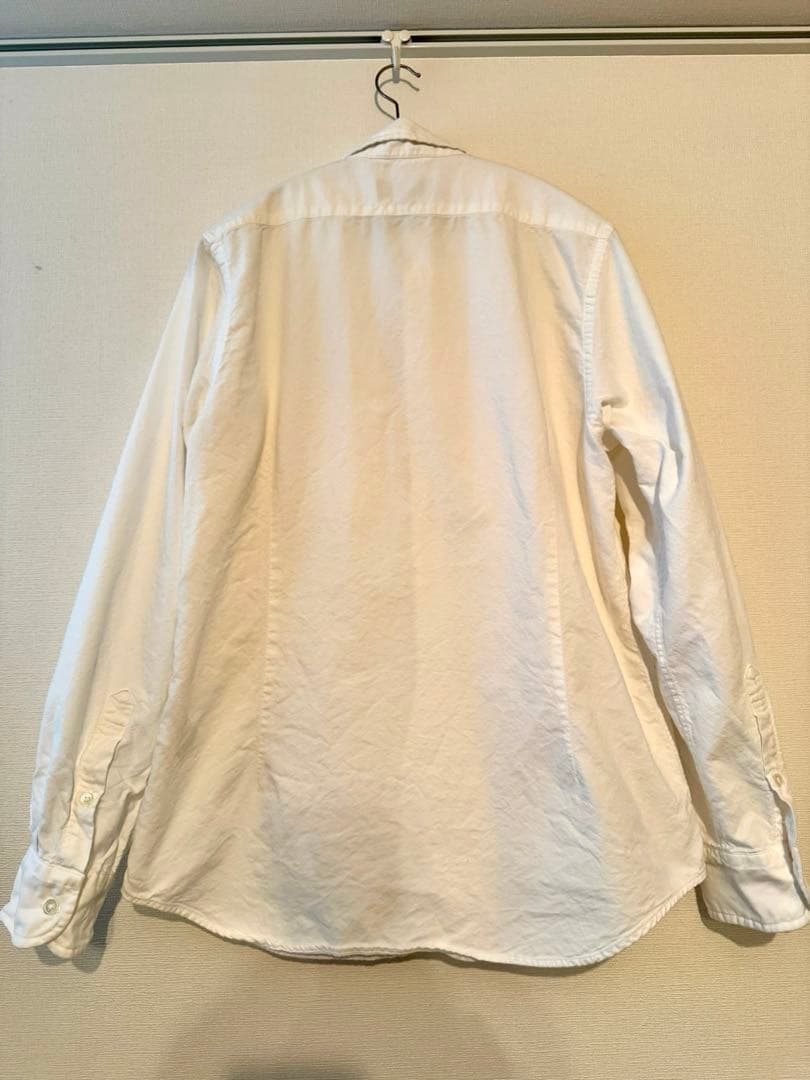 Nigel Cabourn ホワイト長袖シャツ 48