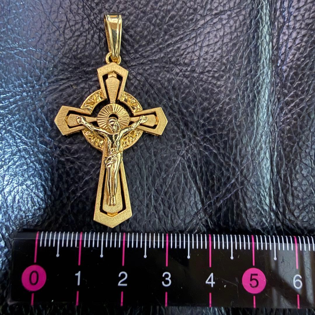 K18/金18 クロスペンダントトップ