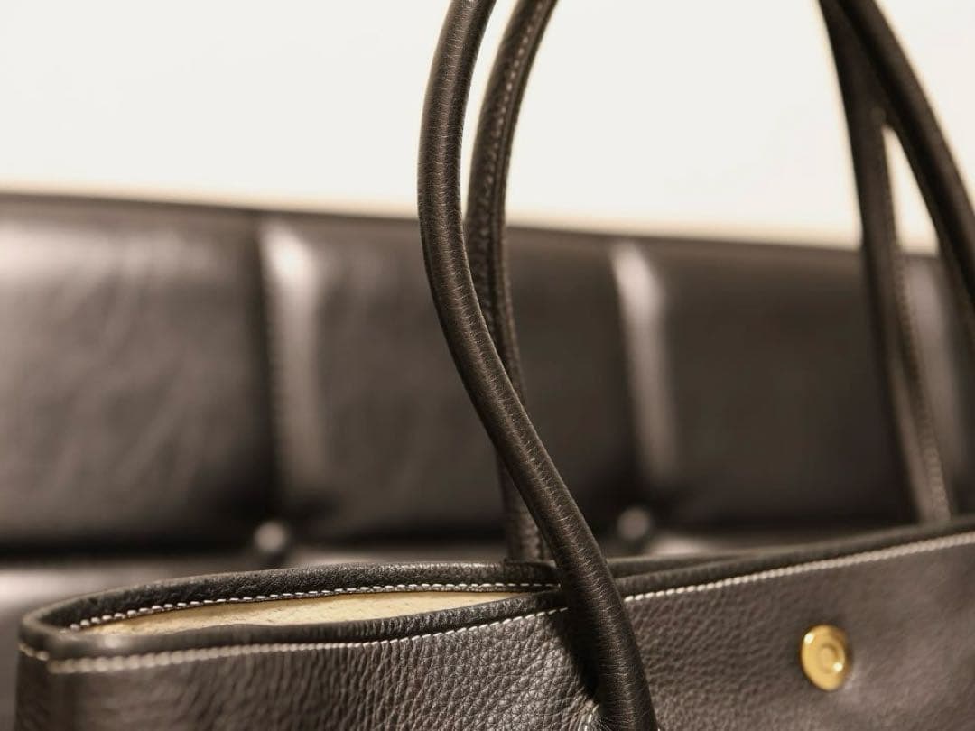 シセイ cisei トートバッグ ブラック 本革（純正保存袋付）