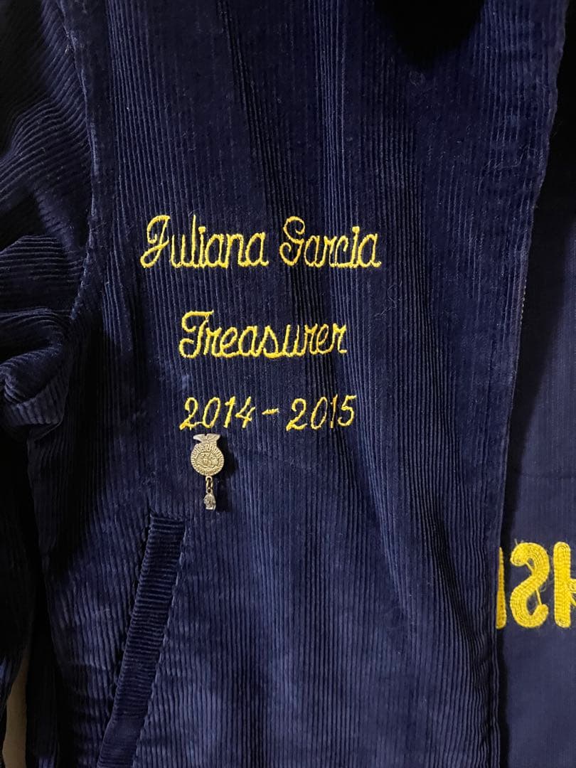 FFA ネイビー ジャケット ピンバッジ付き