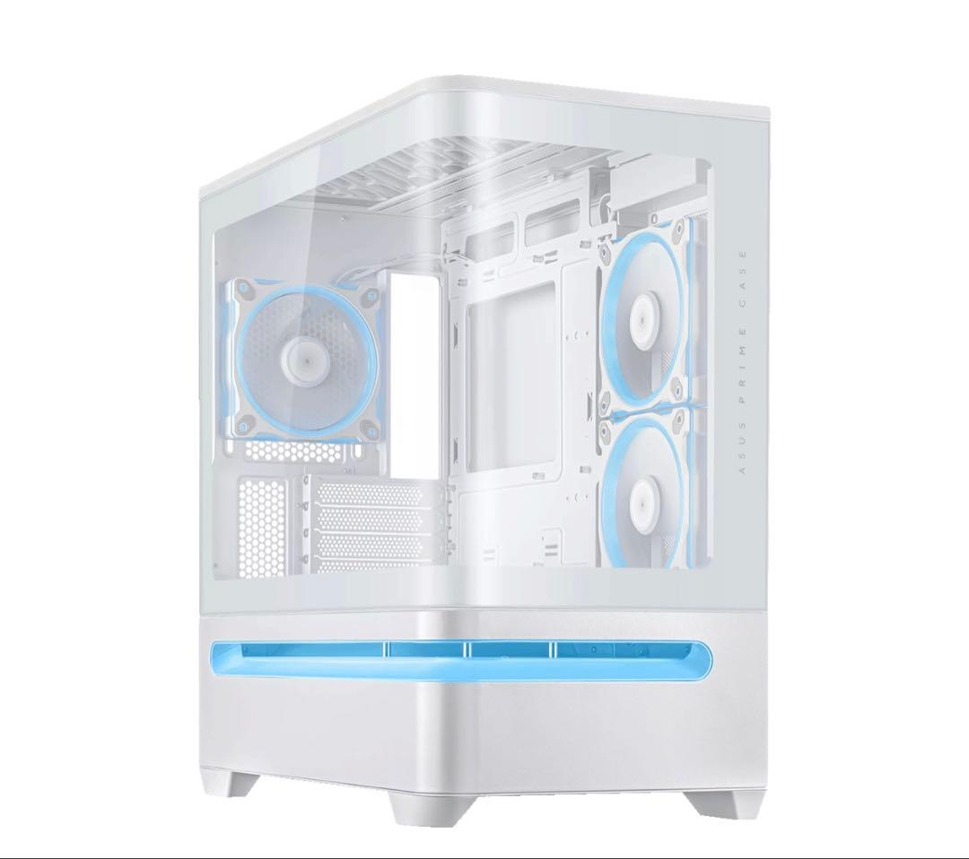 PCケース(自作PC用) ASUS PRIME AP202 TG ARGB WHITE