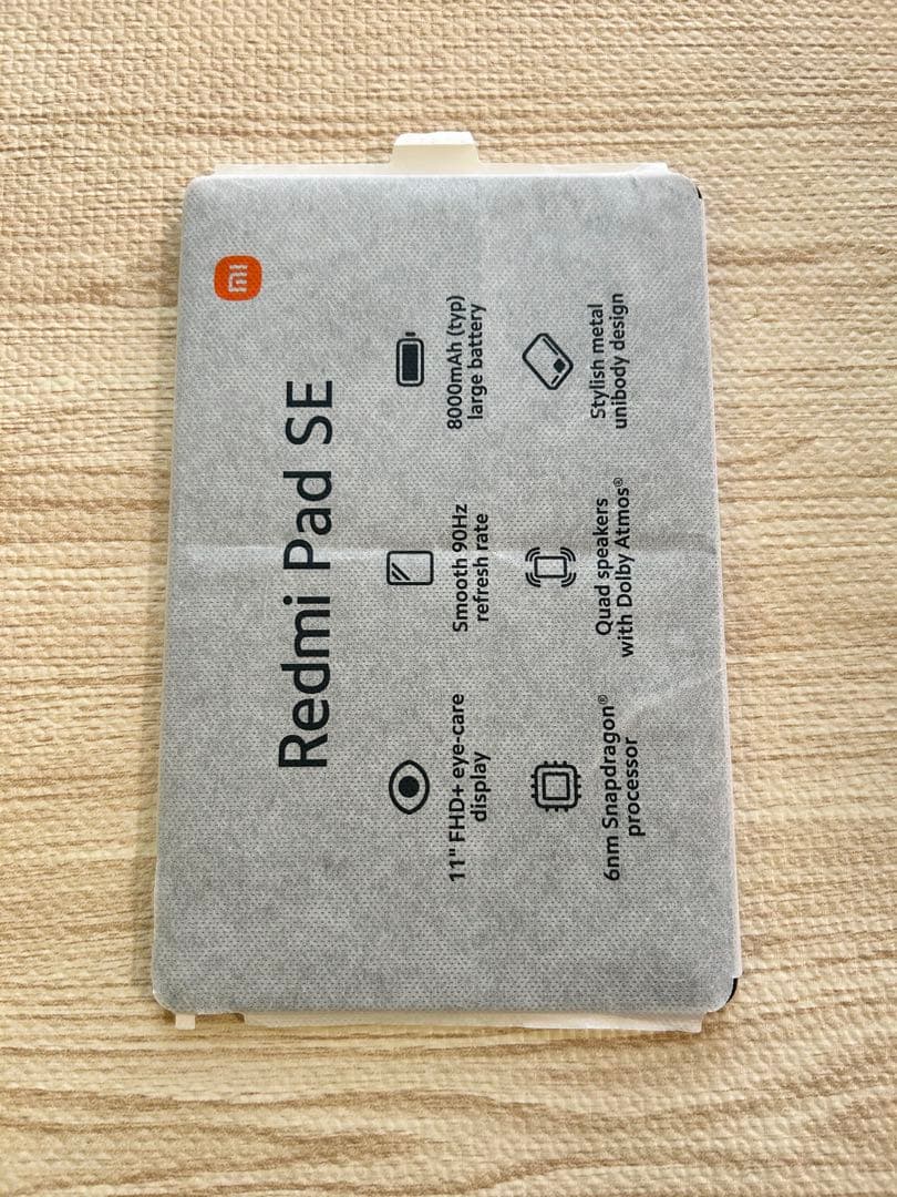 【美品】タブレット　Redmi Pad SEタブレット本体 ラベンダーパープル