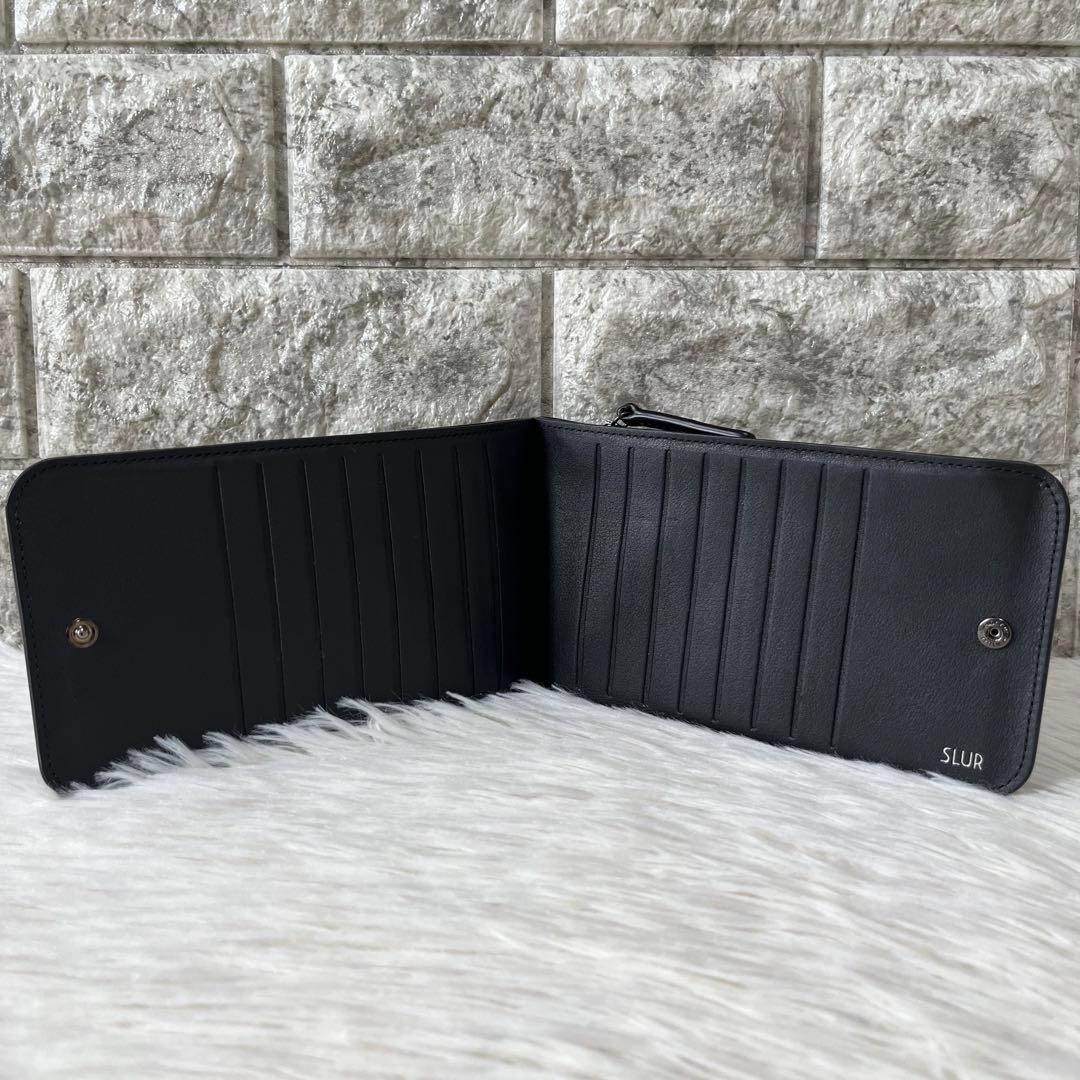 【新品未使用】スラー　アヴィオ　エナメル　長財布　　ジェットブラック