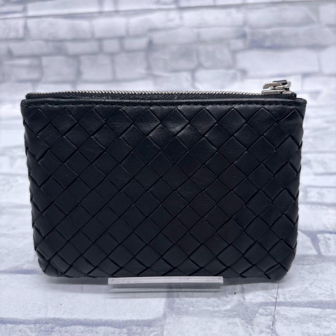 BOTTEGA VENETA ブラックレザー ケース キーケース ブラック