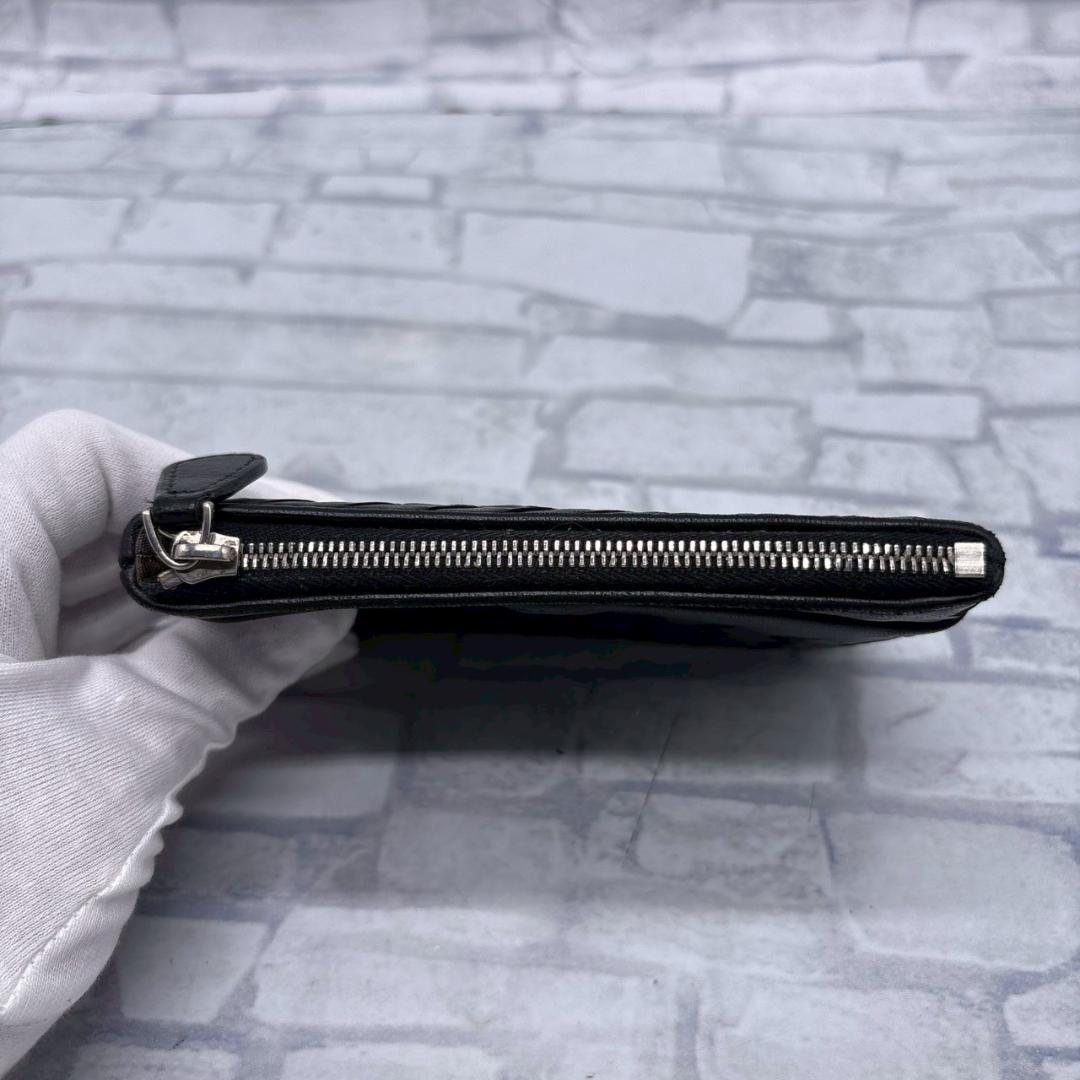 BOTTEGA VENETA ブラックレザー ケース キーケース ブラック