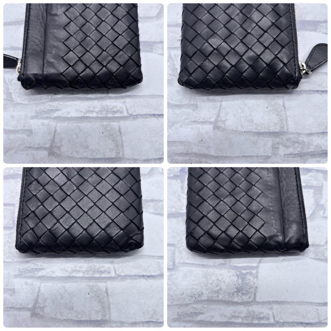 BOTTEGA VENETA ブラックレザー ケース キーケース ブラック