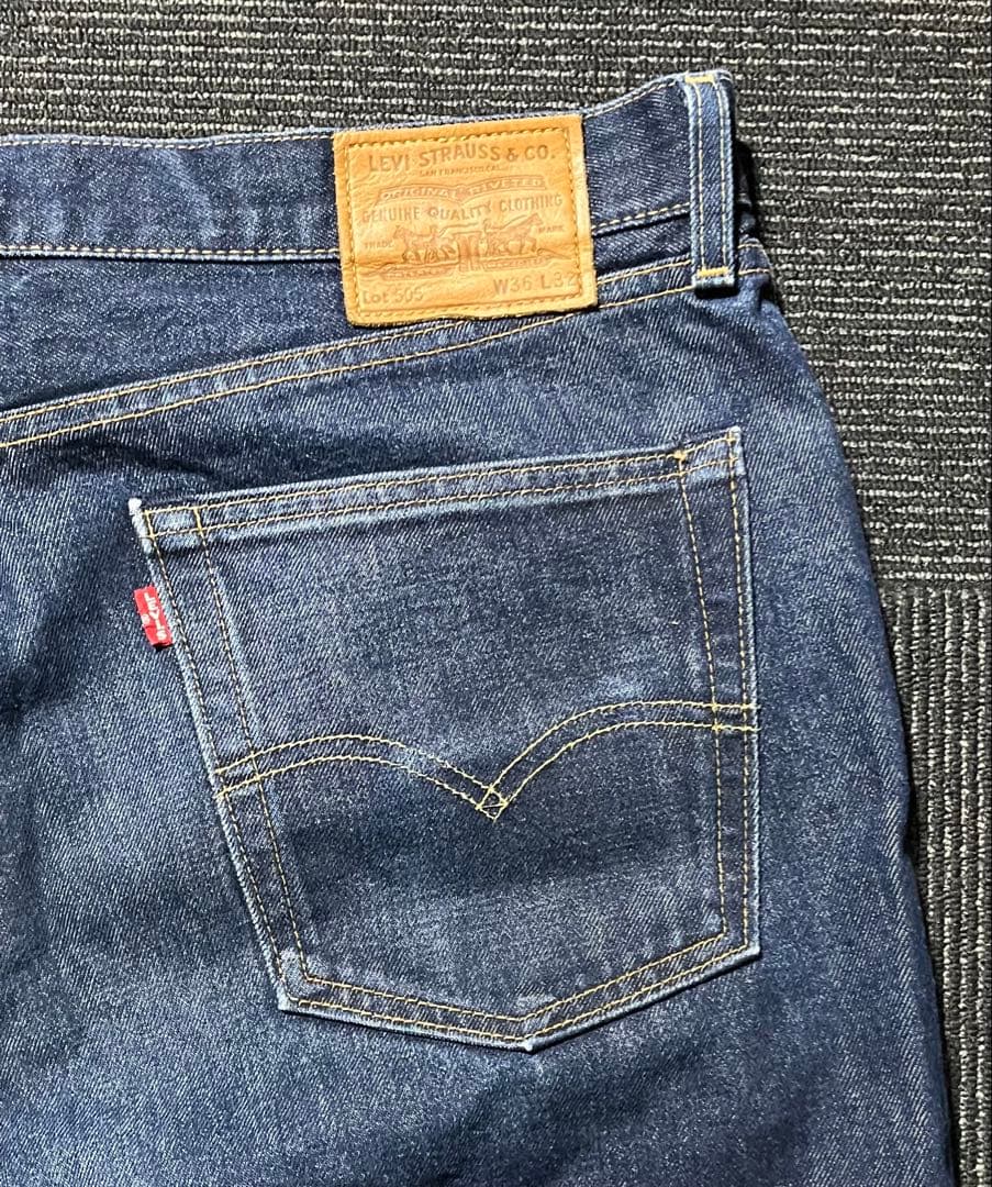 【USA製】 Levi’s 505 セルビッジ ビッグE 赤耳 36