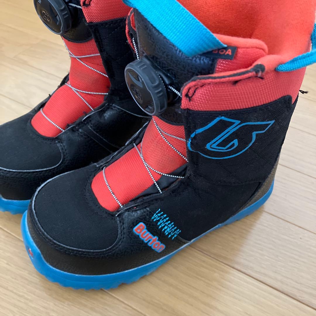 Burton 子ども用スノーボードブーツ 21ブラック/レッド/ブルー