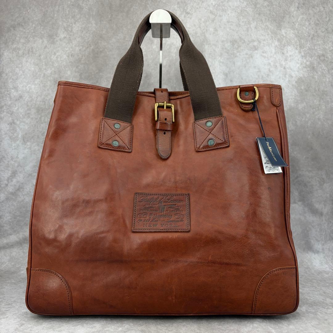 【良品✨】ラルフローレン クラシックス 2WAY トートバッグ レザー 大容量