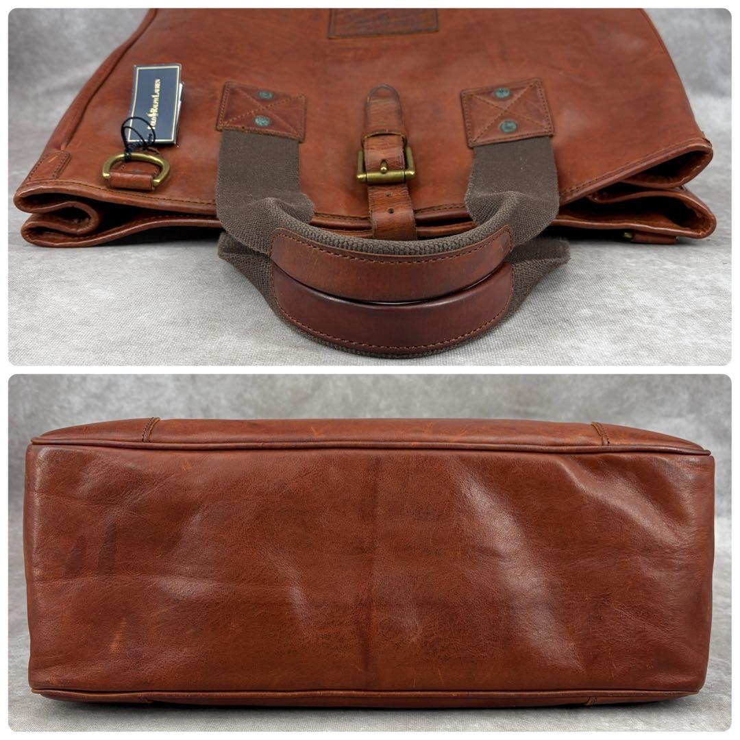 【良品✨】ラルフローレン クラシックス 2WAY トートバッグ レザー 大容量