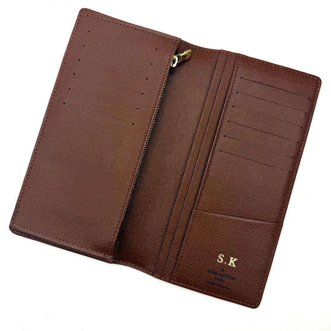 【新品近い】ルイヴィトンモノグラムポルトフォイユブラザ長財布