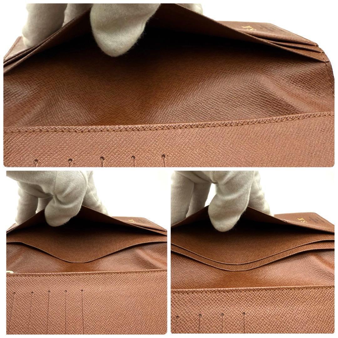 【新品近い】ルイヴィトンモノグラムポルトフォイユブラザ長財布