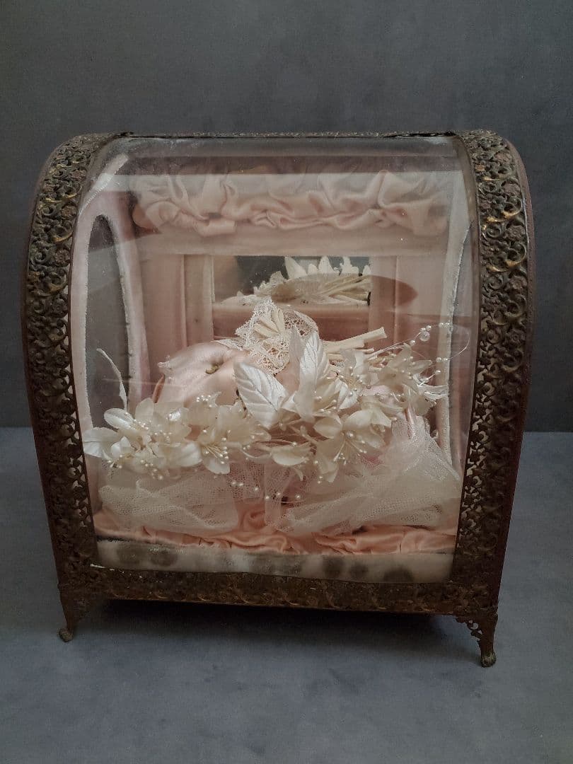 グローブドマリエ　ガラスケース　フランスアンティーク