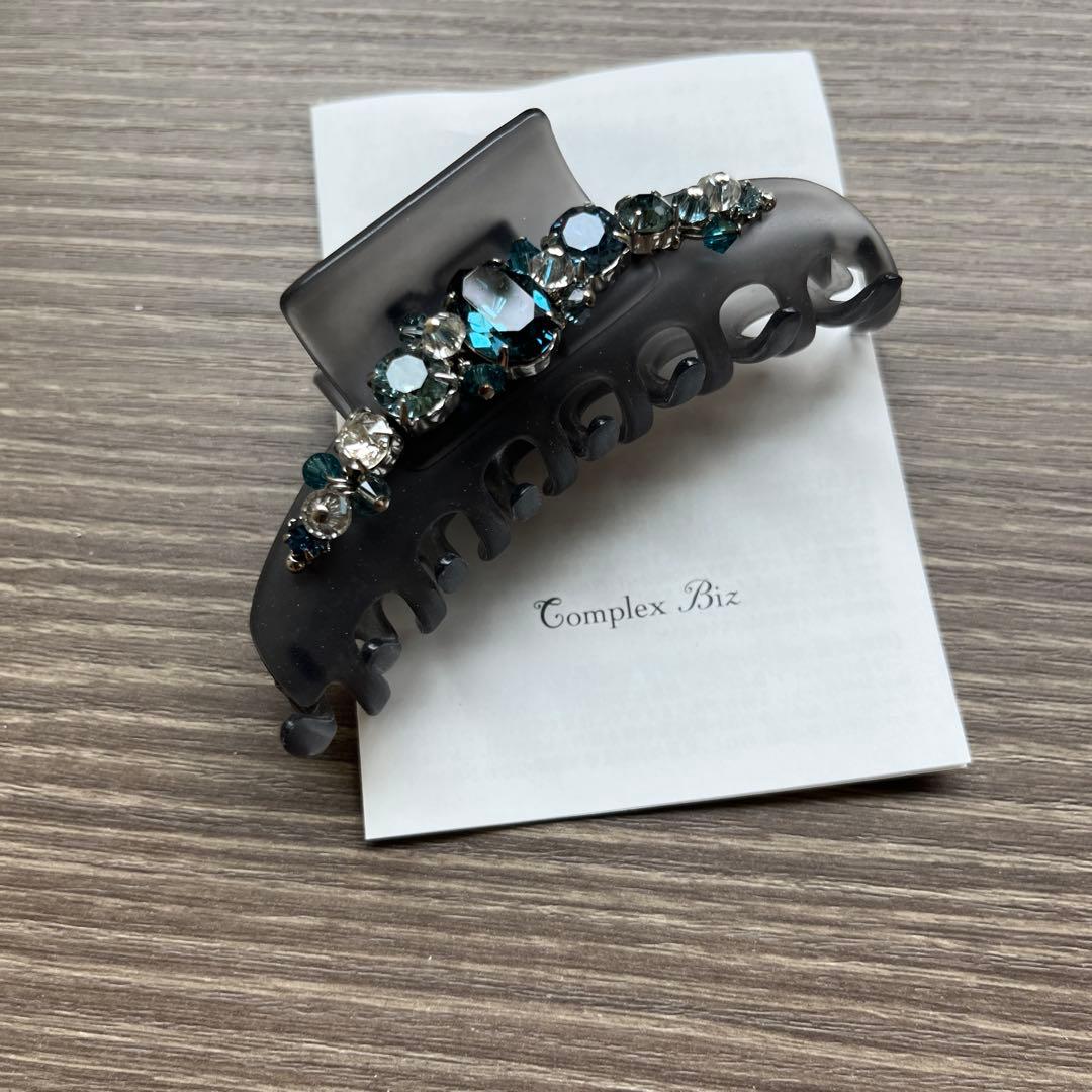 Complex Biz ヘアクリップ ビジュー付き 約8cm
