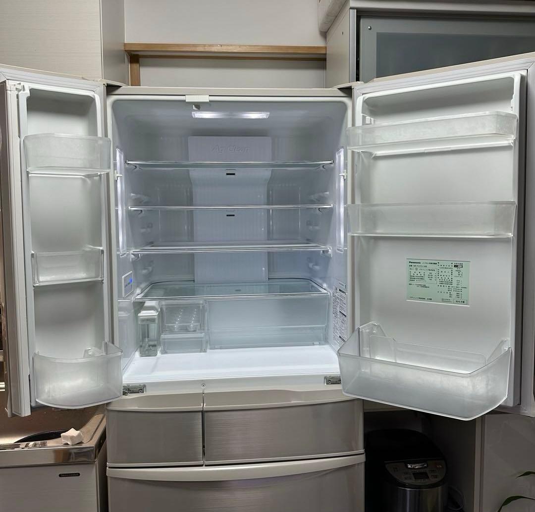 パナソニック　ノンフロン冷凍冷蔵庫　6ドア　474L　自動製氷機あり　送料無料